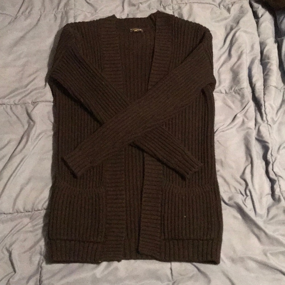 black cardigan